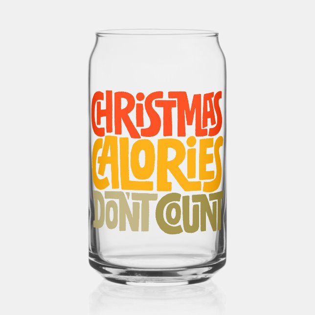 Drôle Noël Calories Ne comptez pas le design (Recto)