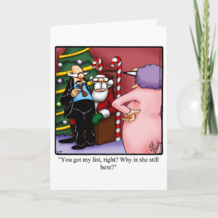 Drôle Noël Humour carte de voeux "Spectickles"