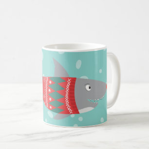 Drôle Noël Shark Coffee Mug