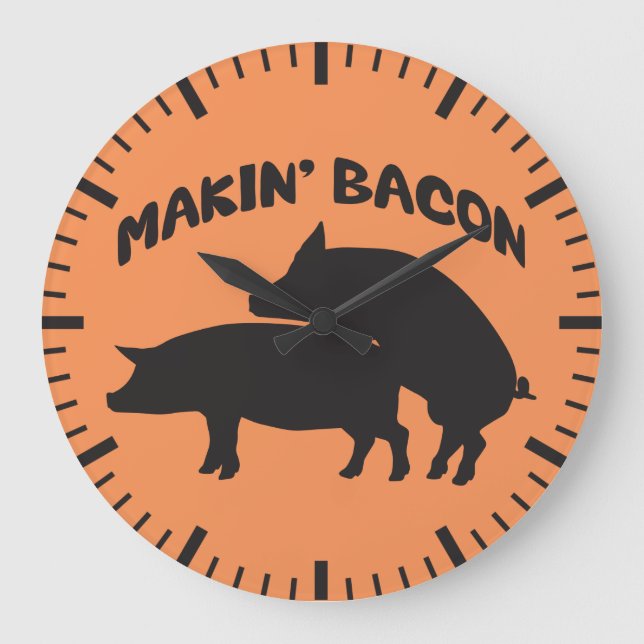 Drôle nouveauté bacon horloge murale (Recto)