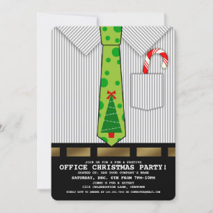 Drôle Office Noël Invitation