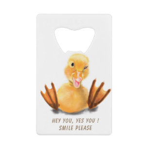 Drôle Ouverture de bouteille Happy Duck - Texte pe