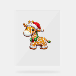 Drôle pain d'épice homme Giraffe Noël femmes homme