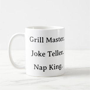 Drôle Papa Mug - Grill Master Joke Teller Nap King
