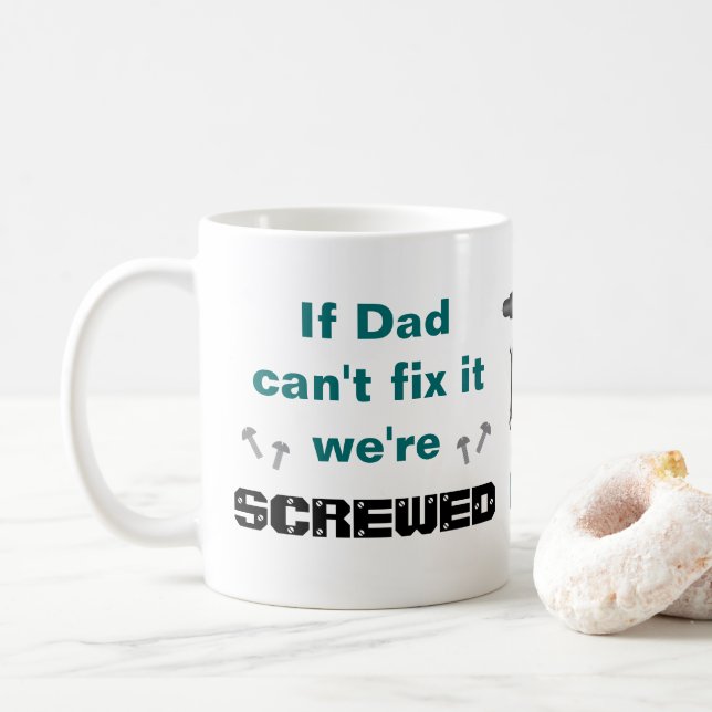 Drôle Papa Mug pour Mr. Réparez-le (Avec donut)