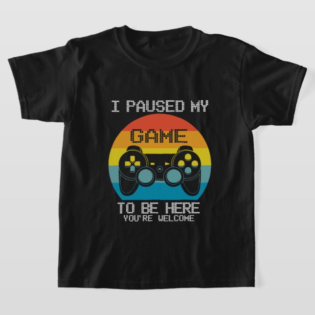 drôle pause jeu gamer mot art unisex T-Shirt (Poser)