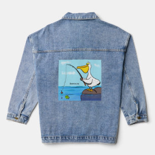 Drôle pélican de pêche
