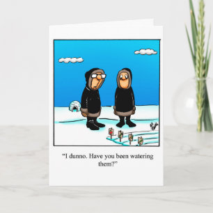 Drôle "Penser à vous" Carte de voeux Humour