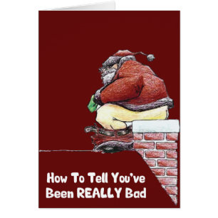 Drôle Père Noël Cartoon - Noël