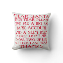 Drôle Père Noël Coussin de Noël