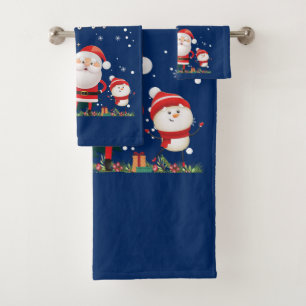Drôle Père Noël, Snowman, Reindeer Joyeux Noël