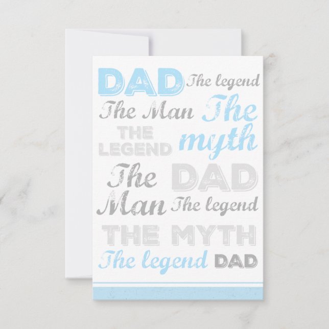 Drôle Pères cartes de jour, L'homme le mythe Papa (Devant)