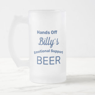 Drôle Personnalisé Vitrage Frosted Beer Mug
