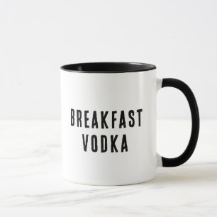 Drôle petit déjeuner Vodka Drinker's Alcoholic Mug
