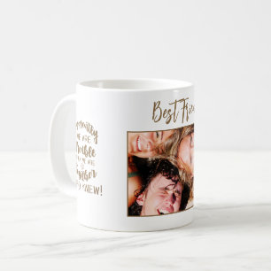 Drôle Photo Meilleurs Amis Personnalisé Café Mug