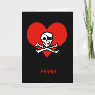 Drôle piratez-moi carte de Heartie Valentine