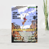 drôle Plaisanterie farce Carte Anniversaire Bungee