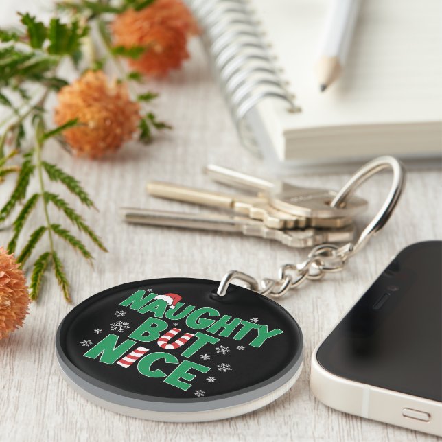 Drôle plaisanterie Noël Humour Naughty Mais Nice (Devant droit)