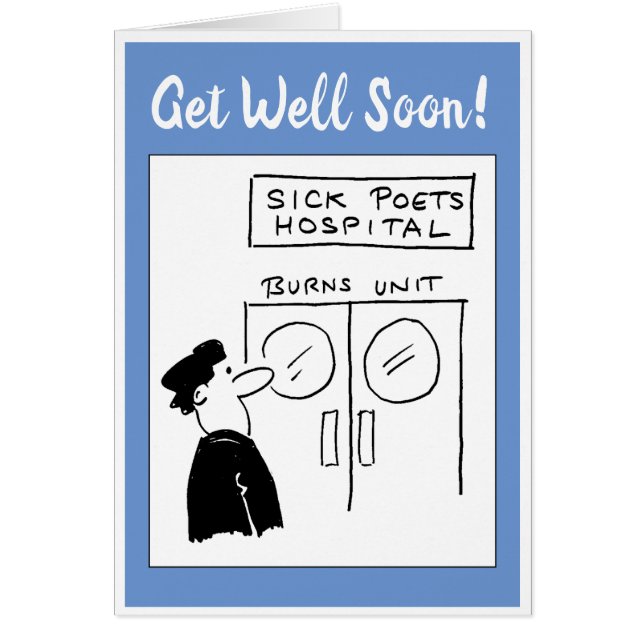 Drôle Poet Hospital Cartoon (Devant)