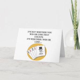 drôle poker bridge carte player design