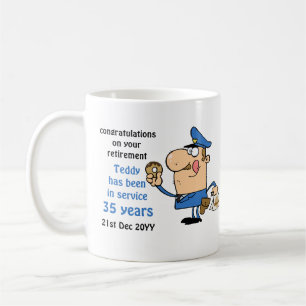 Drôle Policiers Retraite Mug Personnalisé