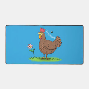 Drôle poulet rustique whimsical dessin animé