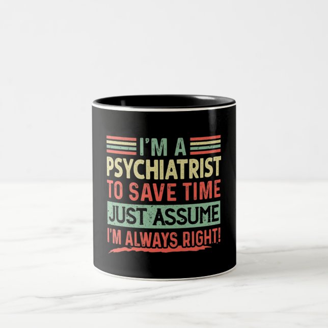 Drôle psychiatre Mug (Centre)