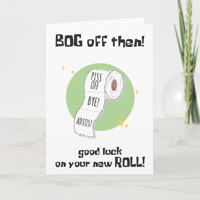 Drôle que vous quittez la carte de rouleau de la b (Devant)