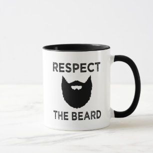 Drôle respect la tasse de café des hommes de bar