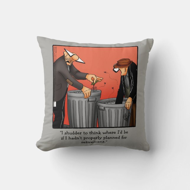 Drôle retraite Humour Coussin cadeau (Recto)