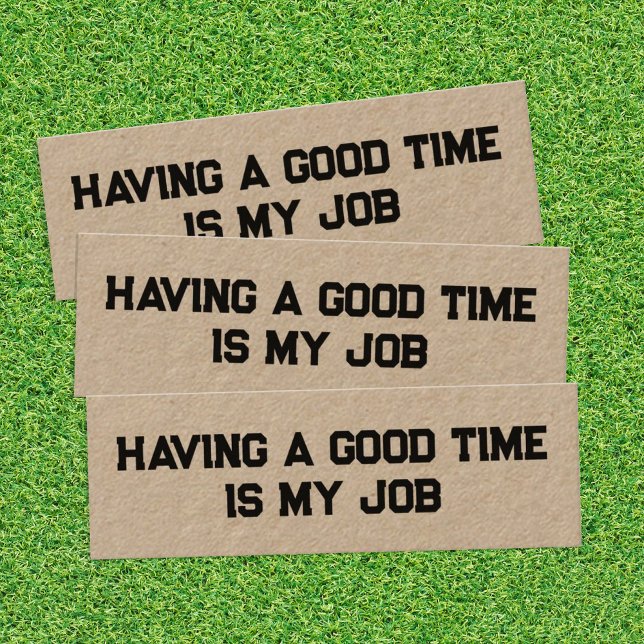 Drôle retraite Kraft Mini Carte de visite (Funny Retired Cards)