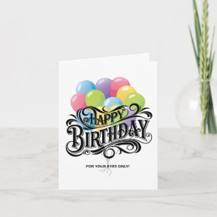 Drôle Retro Bonne Carte Anniversaire Faites-Moi Un