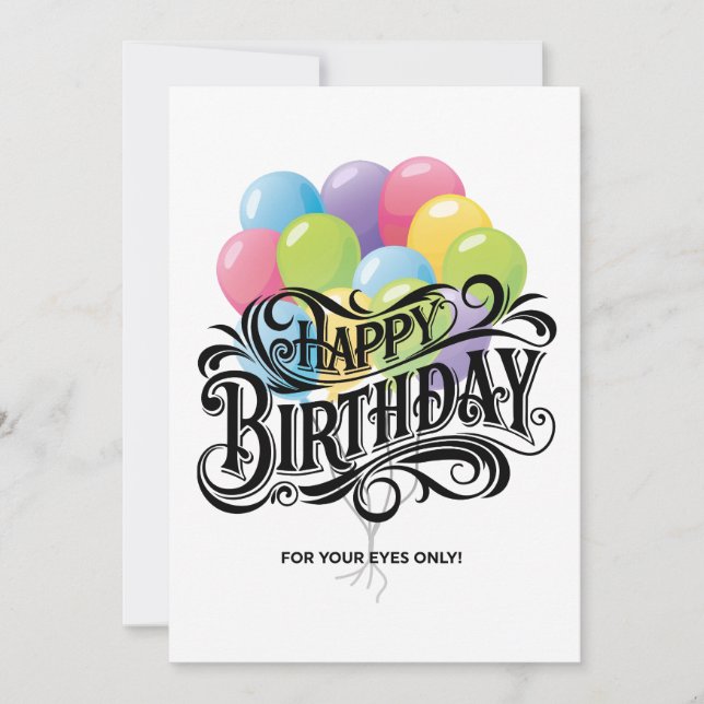 Drôle Retro Bonne Carte Anniversaire Faites-Moi Un (Devant)