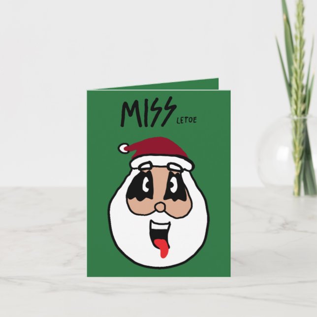 Drôle Rocking autour de la carte d'arbre de Noël (Devant)