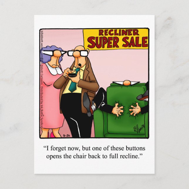 Drôle "Rough Day" ? Carte postale "Spectickles" (Devant)