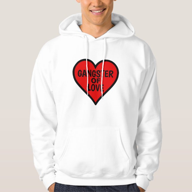 Drôle Saint-Valentin, T-shirts hommes, Gangster (Devant)