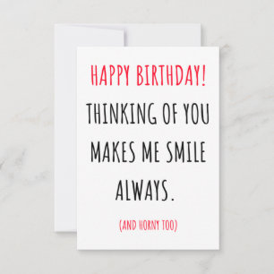 Drôle sale carte d'anniversaire sale pour lui et e