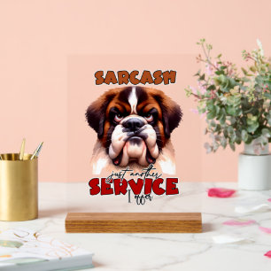 Drôle sarcasme chien mot art