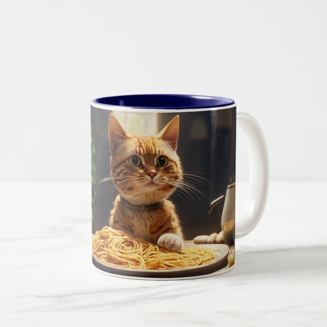 Drôle Sarcastique café de chat Mug (Devant droit)