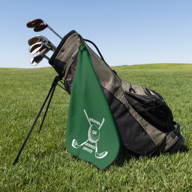Drôle serviette de golf - WMD Golfer Cadeau (Vert)