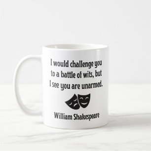 Drôle Shakespeare Citation Mug - Bataille des Wits