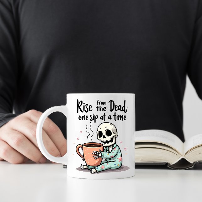 Drôle Skeleton Morning Mug (Créateur téléchargé)