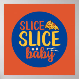 Drôle Slice Baby Pizza Lover Retro Cuisine Déco