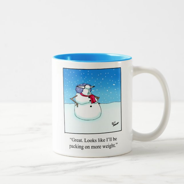 Drôle Snowman Humour Mug cadeau (Droit)