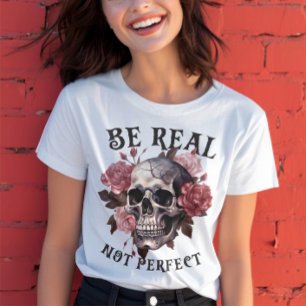 Drôle Squelette Tee Avec Citation, T-shirt Squelet