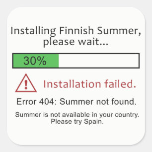 Drôle stickers finlandais été