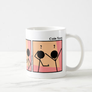 Drôle Stickman Coin Toss Mug