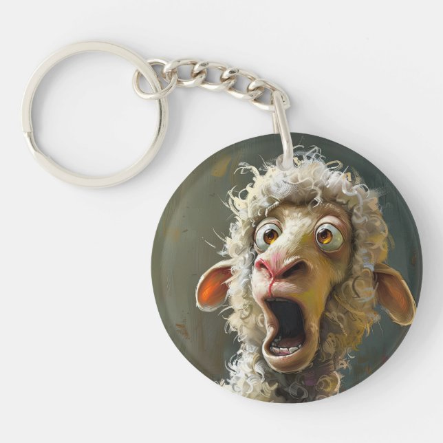 Drôle Surpris Mouton Mouton Whimsical Expression A (Devant)