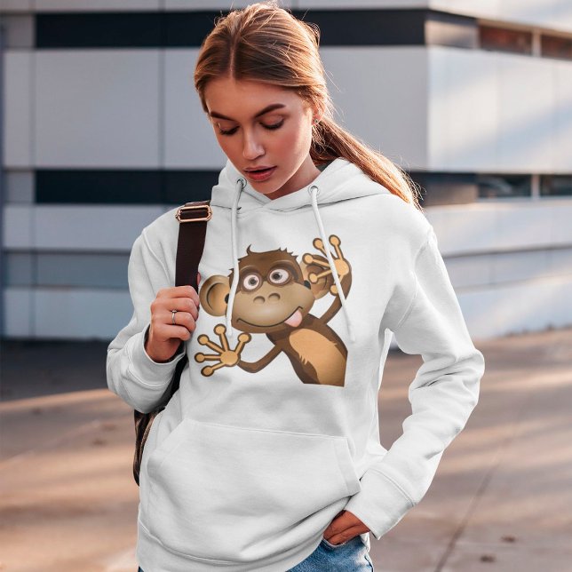 Drôle Sweat - shirt à capuche de singe (Créateur téléchargé)