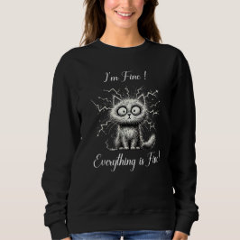 Drôle Sweatshirt pour les Amoureux de les chats - 